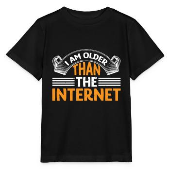 Je suis plus vieux qu’Internet 7 - T-shirt bio MINI CREATOR Stanley/Stella Enfant - noir - Devant - Mikhail (115cm)