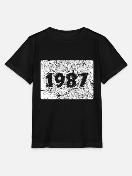 Jahr 1987 - Stanley/Stella Kinder T-Shirt MINI CREATOR - Schwarz