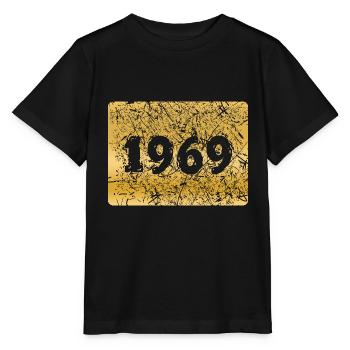 Zahl 1969 - Stanley/Stella Kinder T-Shirt MINI CREATOR  - Schwarz - Vorne - Mikhail (115cm)