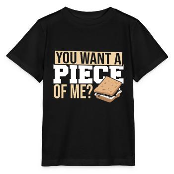 Drôle tu veux un morceau de moi Marshmallow Smore Cam - T-shirt bio MINI CREATOR Stanley/Stella Enfant - noir - Devant - Mikhail (115cm)