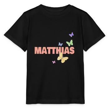 First name Matthias - Stanley/Stella MINI CREATOR Kids’ T-Shirt - black - Front - Mikhail (115cm)