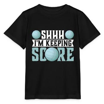 Chut, je garde le score 11 - T-shirt bio MINI CREATOR Stanley/Stella Enfant - noir - Devant - Mikhail (115cm)