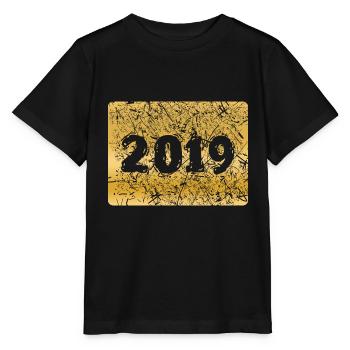 Zahl 2019 - Stanley/Stella Kinder T-Shirt MINI CREATOR  - Schwarz - Vorne - Mikhail (115cm)