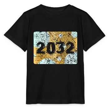 Zahl 2032 - Stanley/Stella Kinder T-Shirt MINI CREATOR  - Schwarz - Vorne - Mikhail (115cm)