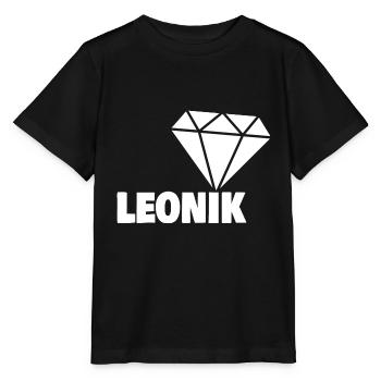 Geschenk für Leonik - Stanley/Stella Kinder T-Shirt MINI CREATOR  - Schwarz - Vorne - Mikhail (115cm)
