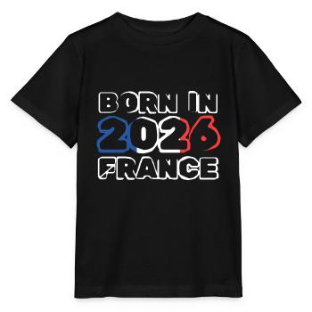 Geboren 2026 - Stanley/Stella Kinder T-Shirt MINI CREATOR  - Schwarz - Vorne - Mikhail (115cm)