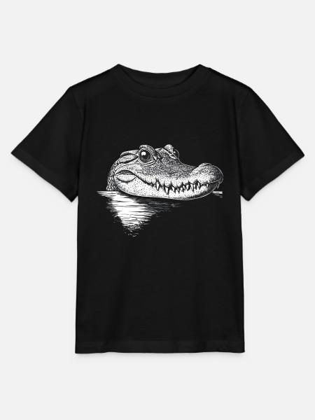 Krokodil - Stanley/Stella Kinder T-Shirt MINI CREATOR - Schwarz