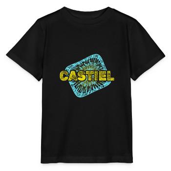 Castiel de chaîne - T-shirt bio MINI CREATOR Stanley/Stella Enfant - noir - Devant - Mikhail (115cm)