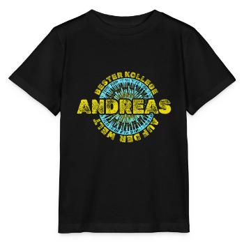 Arbeitskollege Andreas - Stanley/Stella Kinder T-Shirt MINI CREATOR  - Schwarz - Vorne - Mikhail (115cm)