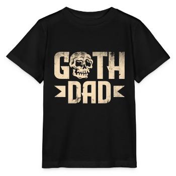 Goth Dad Crâne gothique foncé - T-shirt bio MINI CREATOR Stanley/Stella Enfant - noir - Devant - Mikhail (115cm)