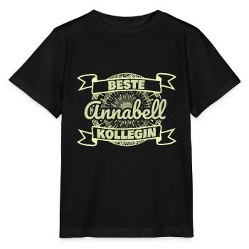 Kollegin Annabell - Stanley/Stella Kinder T-Shirt MINI CREATOR  - Schwarz - Vorne - Mikhail (115cm)