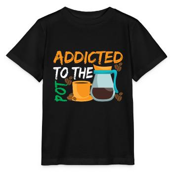 Süchtig nach The Pod Kaffee - Stanley/Stella Kinder T-Shirt MINI CREATOR  - Schwarz - Vorne - Mikhail (115cm)