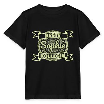 Kollegin Sophie - Stanley/Stella Kinder T-Shirt MINI CREATOR  - Schwarz - Vorne - Mikhail (115cm)