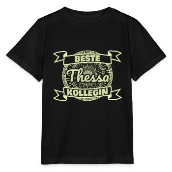 Kollegin Thessa - Stanley/Stella Kinder T-Shirt MINI CREATOR  - Schwarz - Vorne - Mikhail (115cm)