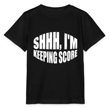 Chut, je garde le score 12 - T-shirt bio MINI CREATOR Stanley/Stella Enfant - noir - Devant - Mikhail (115cm)