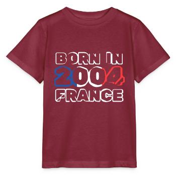 2004 - Stanley/Stella MINI CREATOR Kids’ T-Shirt - burgundy - Front - Kain (125cm)
