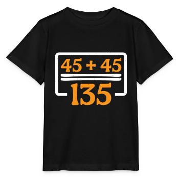 45 + 45 = 135 30 - Stanley/Stella MINI CREATOR Kids’ T-Shirt - black - Front - Mikhail (115cm)