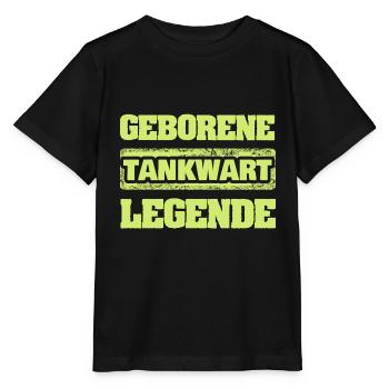 Profession : Pompiste - T-shirt bio MINI CREATOR Stanley/Stella Enfant - noir - Devant - Mikhail (115cm)