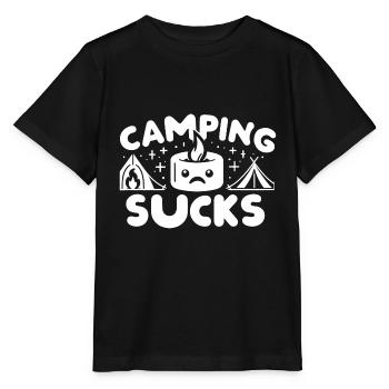 Camping Sucks 12 - Stanley/Stella Kinder T-Shirt MINI CREATOR  - Schwarz - Vorne - Mikhail (115cm)