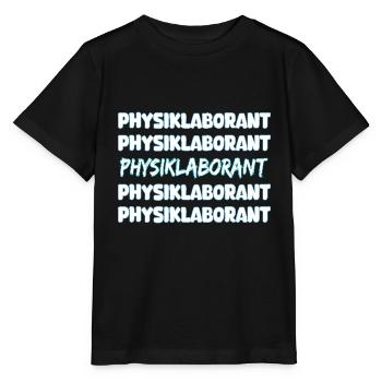 Job Physiklaborant - Stanley/Stella Kinder T-Shirt MINI CREATOR  - Schwarz - Vorne - Mikhail (115cm)