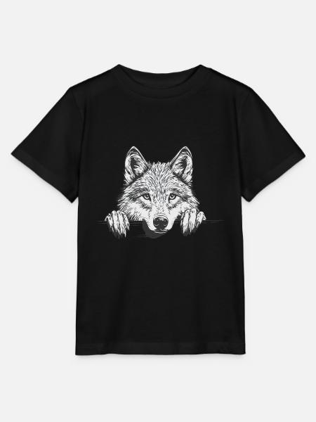 Wolf - Stanley/Stella Kinder T-Shirt MINI CREATOR - Schwarz