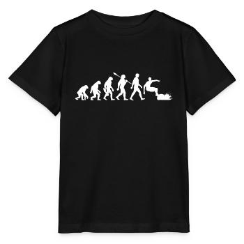 Evolution Surfing - Surfer Planche de surf - T-shirt bio MINI CREATOR Stanley/Stella Enfant - noir - Devant - Mikhail (115cm)