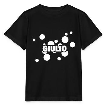 Fête d’anniversaire des enfants pour Giulio Prénom Enfant - T-shirt bio MINI CREATOR Stanley/Stella Enfant - noir - Devant - Mikhail (115cm)