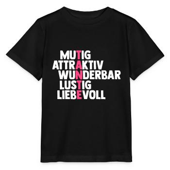 Patentante Tante - Stanley/Stella Kinder T-Shirt MINI CREATOR  - Schwarz - Vorne - Mikhail (115cm)