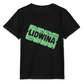 Vorname Lidwina - Stanley/Stella Kinder T-Shirt MINI CREATOR  - Schwarz - Vorne - Mikhail (115cm)
