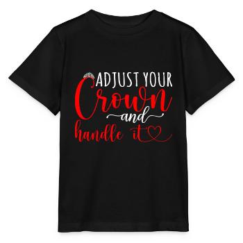 Ajustez votre couronne et manipulez-la 13 - T-shirt bio MINI CREATOR Stanley/Stella Enfant - noir - Devant - Mikhail (115cm)