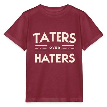 Taters Over Haters 22 - Stanley/Stella Kinder T-Shirt MINI CREATOR  - Burgunderrot - Vorne - Kain (125cm)