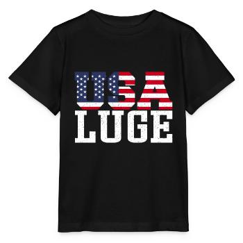 Luge des États-Unis - T-shirt bio MINI CREATOR Stanley/Stella Enfant - noir - Devant - Mikhail (115cm)