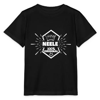 First name Neele - Stanley/Stella MINI CREATOR Kids’ T-Shirt - black - Front - Mikhail (115cm)