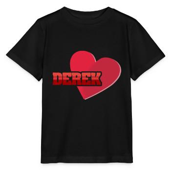Derek comme prénom - T-shirt bio MINI CREATOR Stanley/Stella Enfant - noir - Devant - Mikhail (115cm)