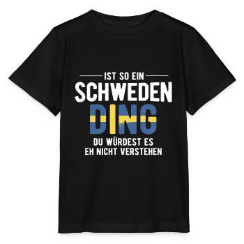 Ist So Ein Schweden Ding Schweden - Stanley/Stella Kinder T-Shirt MINI CREATOR  - Schwarz - Vorne - Mikhail (115cm)