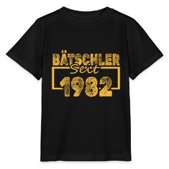 Baccalauréat 1982 - T-shirt bio MINI CREATOR Stanley/Stella Enfant - noir - Devant - Mikhail (115cm)