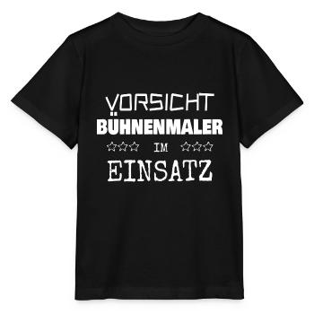 Cadeau pour peintre de scène - T-shirt bio MINI CREATOR Stanley/Stella Enfant - noir - Devant - Mikhail (115cm)