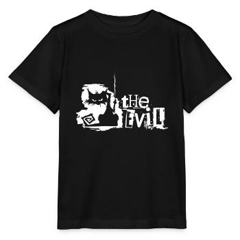 Freaky Cat Le mal - le chat maléfique fait des égratignures - T-shirt bio MINI CREATOR Stanley/Stella Enfant - noir - Devant - Mikhail (115cm)