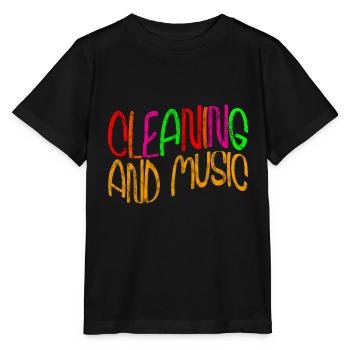 Cleaning And Music 2 - Stanley/Stella MINI CREATOR Kids’ T-Shirt - black - Front - Mikhail (115cm)