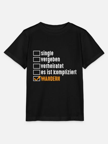 Bergsteiger Wald Bergwandern Wanderer Wandern - Stanley/Stella Kinder T-Shirt MINI CREATOR - Schwarz