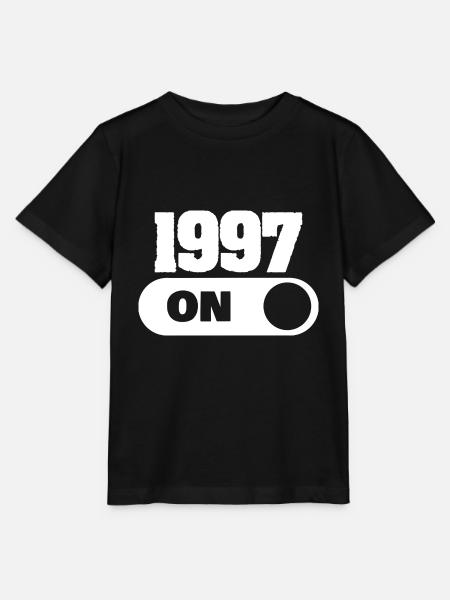 Jahr 1997 - Stanley/Stella Kinder T-Shirt MINI CREATOR  - Schwarz