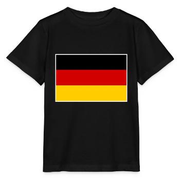 Drapeau de l’Allemagne - T-shirt bio MINI CREATOR Stanley/Stella Enfant - noir - Devant - Mikhail (115cm)