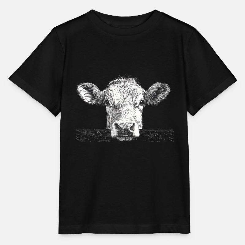 Kuh - Stanley/Stella Kinder T-Shirt MINI CREATOR - Schwarz