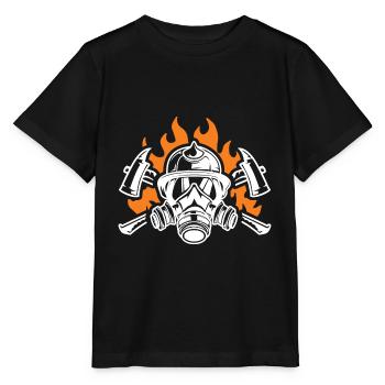 fire brigade - Stanley/Stella MINI CREATOR Kids’ T-Shirt - black - Front - Mikhail (115cm)