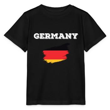 Deutschland Flagge Deutsche Fahne Deutsche - Stanley/Stella Kinder T-Shirt MINI CREATOR  - Schwarz - Vorne - Mikhail (115cm)