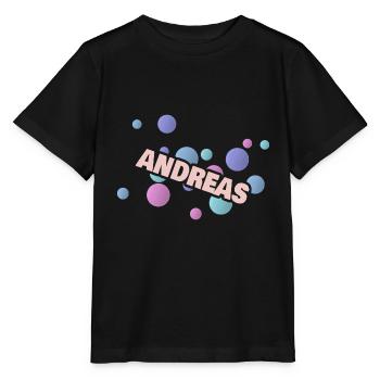 Fosse à balles Andreas - T-shirt bio MINI CREATOR Stanley/Stella Enfant - noir - Devant - Mikhail (115cm)