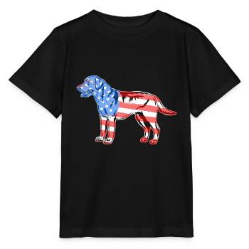 Labrador Retriever Labrador Retriever Flag - Stanley/Stella MINI CREATOR Kids’ T-Shirt - black - Front - Mikhail (115cm)