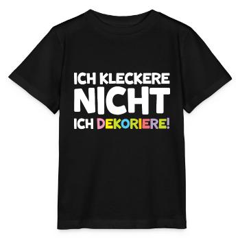 Erzieherin Ich kleckere nicht Kita Lustig - Stanley/Stella Kinder T-Shirt MINI CREATOR  - Schwarz - Vorne - Mikhail (115cm)
