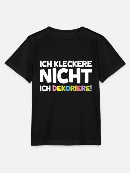 Erzieherin Ich kleckere nicht Kita Lustig - Stanley/Stella Kinder T-Shirt MINI CREATOR  - Schwarz