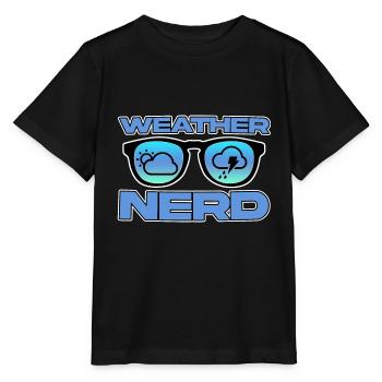 Weather Nerd 4 - Stanley/Stella MINI CREATOR Kids’ T-Shirt - black - Front - Mikhail (115cm)